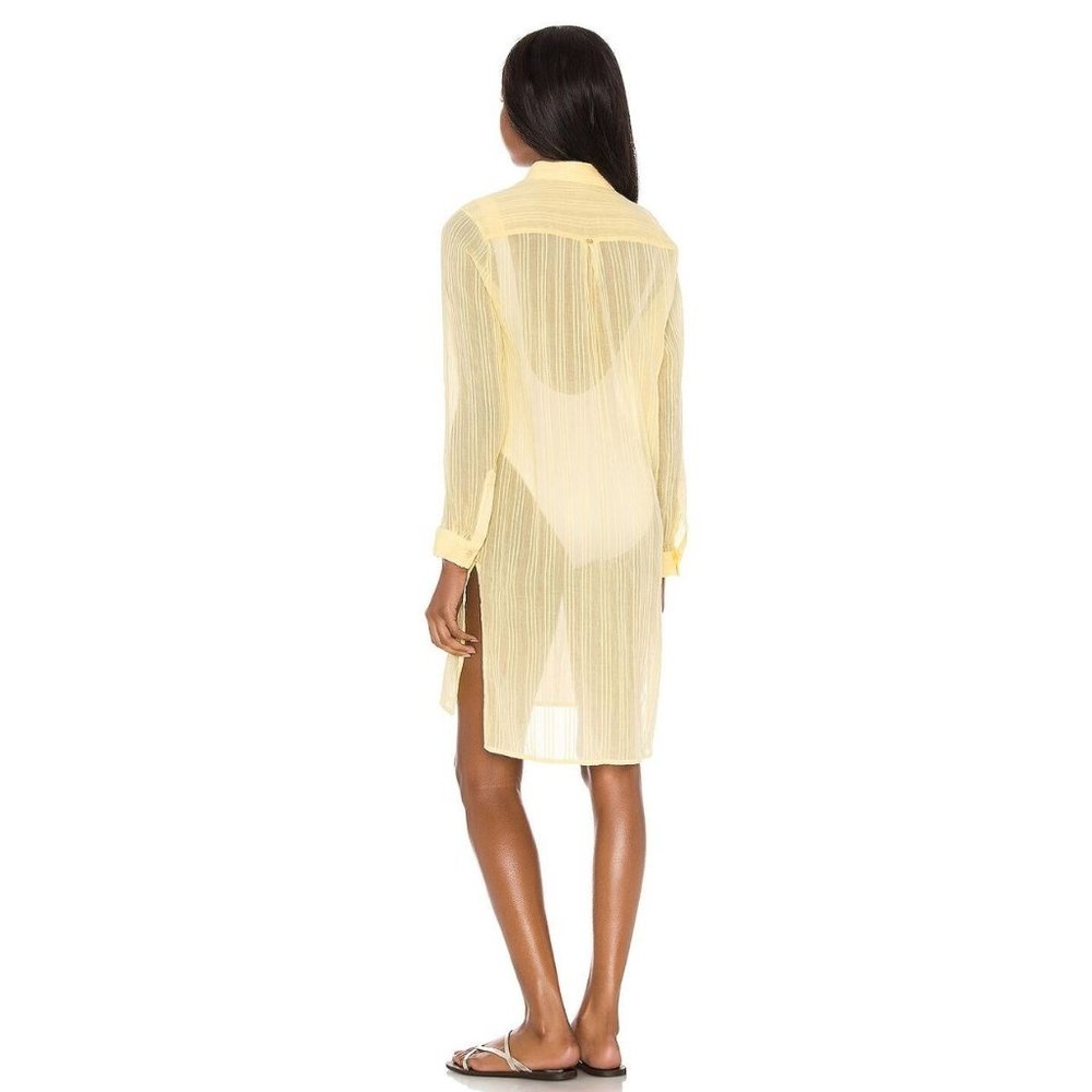 PQ Shea Cover Up Button Down Citrine Yellow Size XS/S - Picture 6 of 12